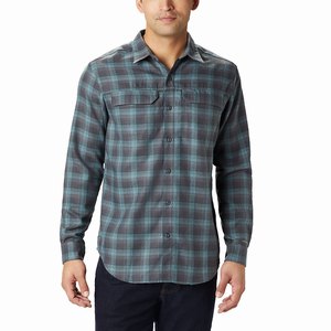 Columbia Silver Ridge™ 2.0 Flannel Skjorta Herr Grå/Blå (KOLYX4273)